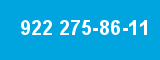 922 275-86-11 922 275-86-11